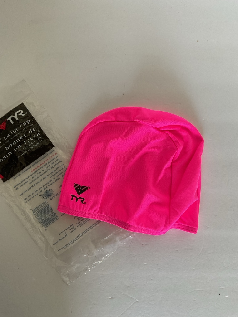 TYR Neon pink Swim Cap NWT